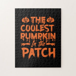 Halloween The Coolest Pumpkin in the Patch Xmas Puzzle