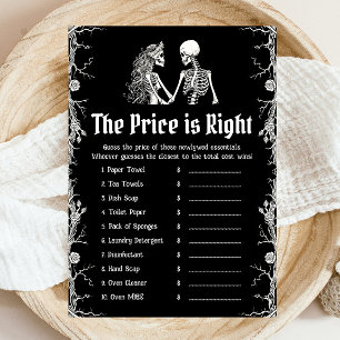 Halloween The Price is Right Brautparty-Spiel Einladung