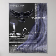 Halloween The Raven Kunstprint