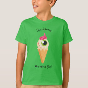 Halloween-Thema Augapfel-Eiscreme individuell T-Shirt