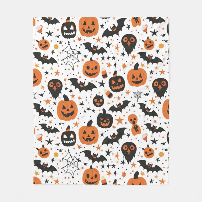 Halloween Thema Fleecedecke (Vorderseite)