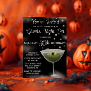 Halloween Thema Grusel-Nacht Einladung