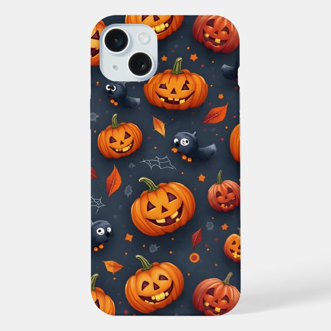 Halloween-Thema iPhone15 Plus Fall iPhone Hülle (Rückseite)