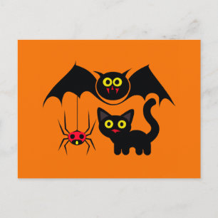 Halloween-Thema Postkarte
