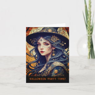 Halloween Thema Tattooed Hexe Party Einladung