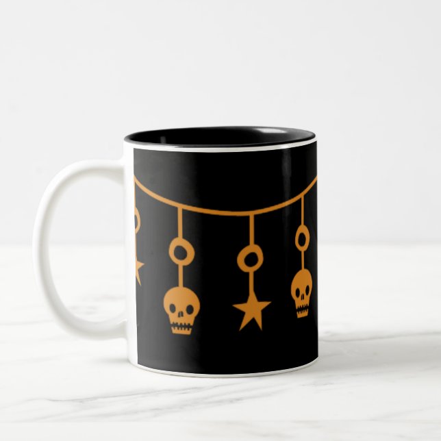 Halloween-Thema Zweifarbige Tasse (Links)