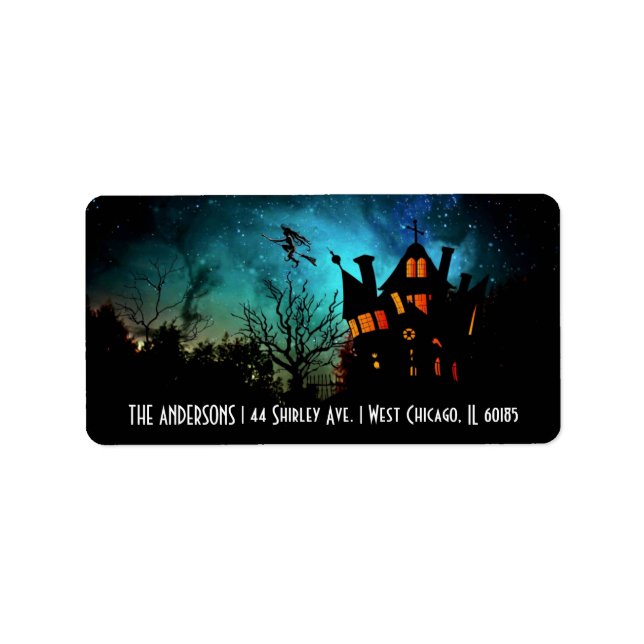 Halloween Theme Address Labels Adressaufkleber (Vorne)