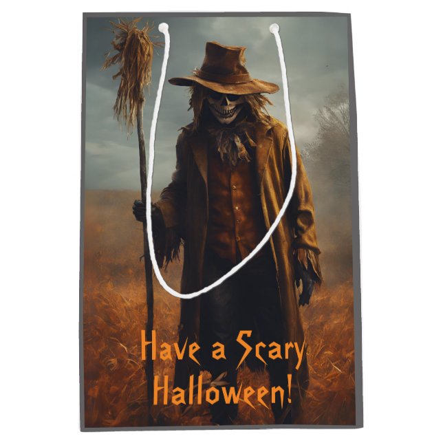 Halloween Theme - Beängstigende Blickwinkel Mittlere Geschenktüte (Vorderseite)
