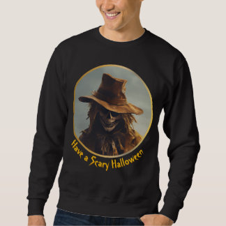 Halloween Theme - Beängstigendes Lächeln Straw Sca Sweatshirt