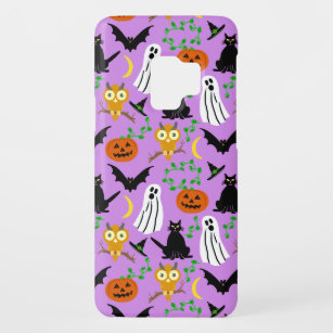 Halloween Theme Collage Toss Muster Lila Case-Mate Samsung Galaxy S9 Hülle