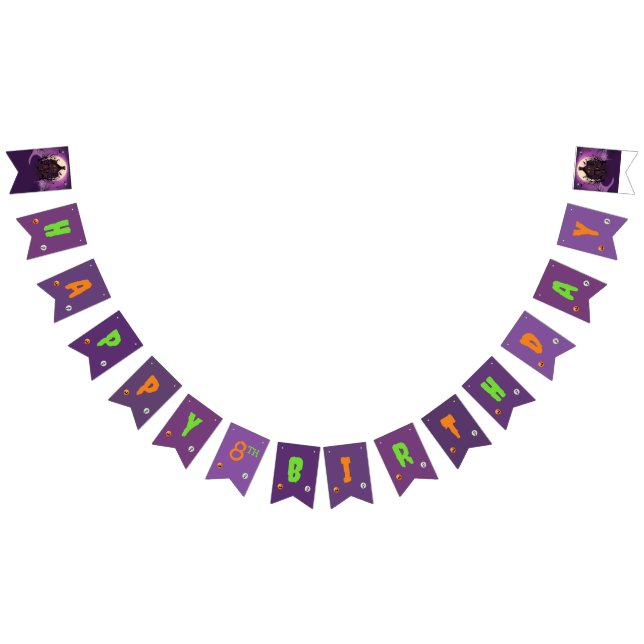 Halloween Theme Kindergeburtstag Party Wimpelkette (Alle)
