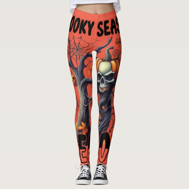 Halloween Theme Leggings (Vorderseite)