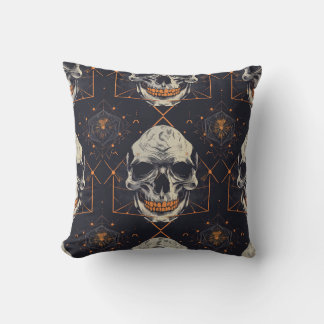 Halloween Theme Skull Throw Kissen