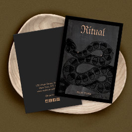 Halloween Theme Snake Earring Display Card