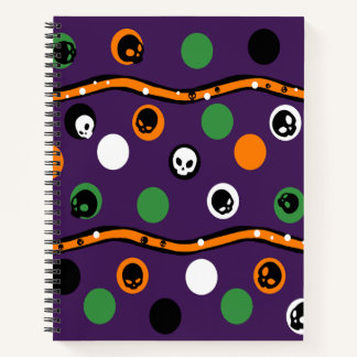Halloween Theme Spiral Notebook Notizbuch