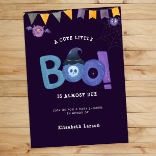 Halloween Themed Baby Dusche Niedliches Party Poster
