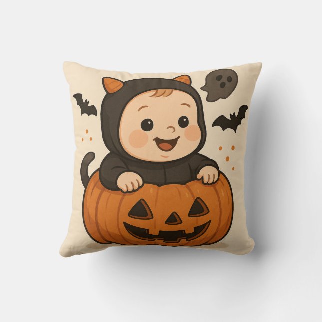 Halloween-themed baby image pillow kissen (Rückseite)