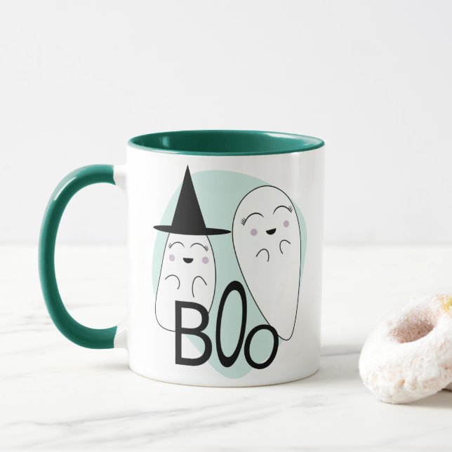 Halloween Themed l Ghosts Boo Tasse (Mit Donut)