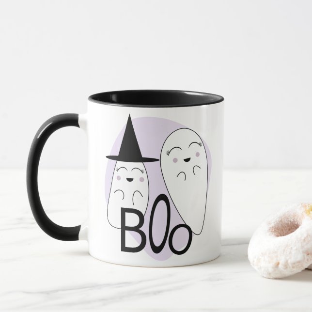 Halloween Themed l Ghosts Boo Tasse (Mit Donut)