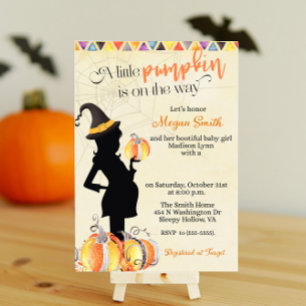 Halloween-Themen-Hexen-Baby-Shower-Einladung Einladung
