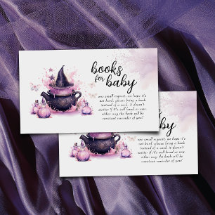 Halloween Themenbücher für Baby Pink Baby Dusche Begleitkarte