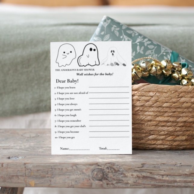 Halloween Themes wünscht sich das Baby-Duschspiel Einladung (Von Creator hochgeladen)