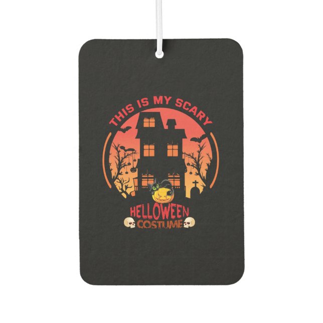 Halloween This Is My Scary Helloween Anzug Autolufterfrischer (Vorderseite)
