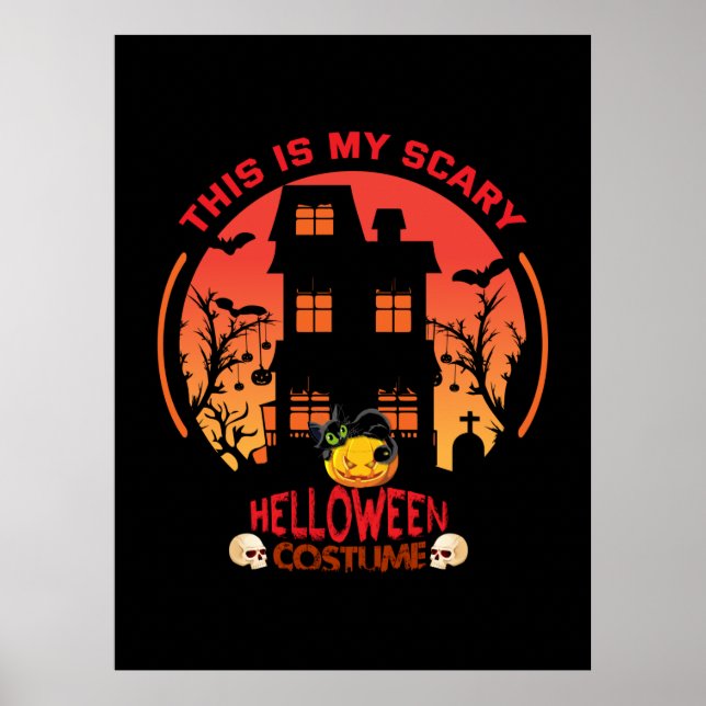 Halloween This Is My Scary Helloween Anzug Poster (Vorne)
