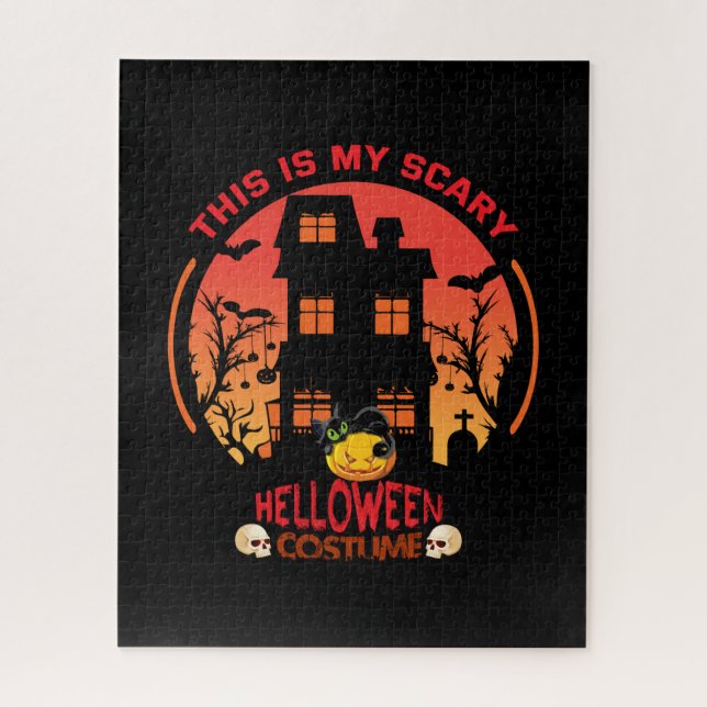 Halloween This Is My Scary Helloween Anzug Puzzle (Vertikal)