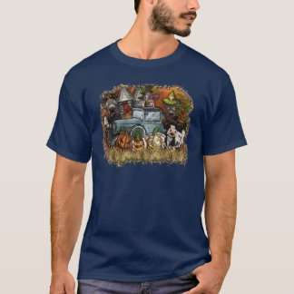Halloween-Tier Retro T-Shirt