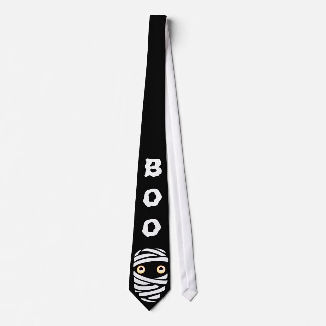 Halloween Ties Fun Halloween Mummy Costume Tie Krawatte (Vorderseite)