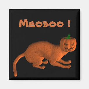 Halloween Tiger Cat Magnet