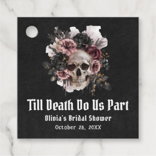 Halloween Till Death Do us Part Brautparty Geschenkanhänger