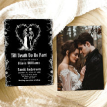 Halloween Till Death Do us Part Gothic Wedding