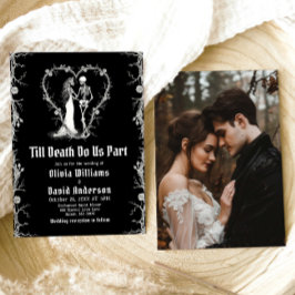 Halloween Till Death Do us Part Gothic Wedding Einladung