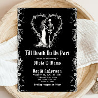 Halloween Till Death Do us Part Gothic Wedding
