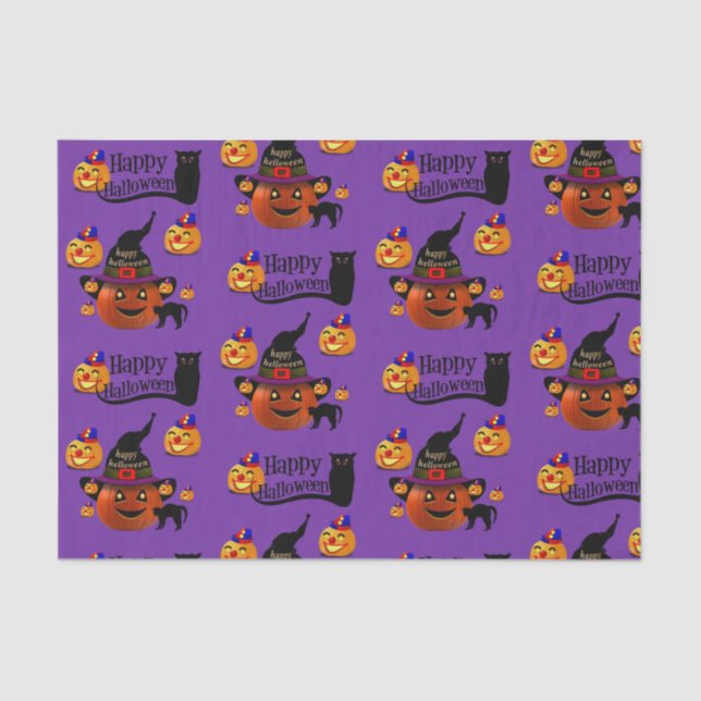 Halloween-Tissue Seidenpapier (Vorderseite)