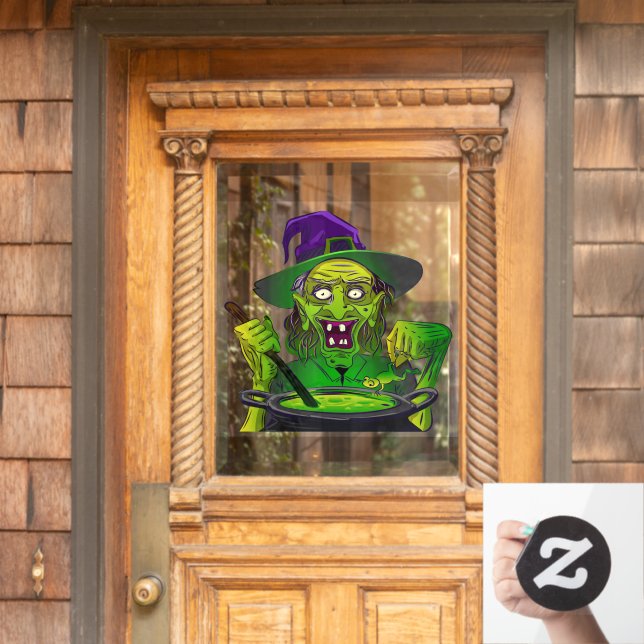 Halloween Toad Frosch Soup Fensteraufkleber (Haustür)