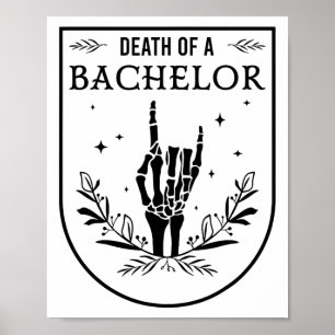 Halloween Tod Bachelor Groom Trauzeuge Gothic Poster