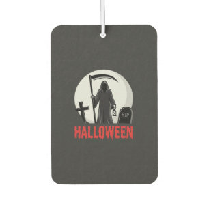 Halloween-Todesernte-Friedhofsdesign Autolufterfrischer