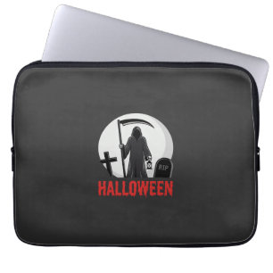 Halloween-Todesernte-Friedhofsdesign Laptopschutzhülle
