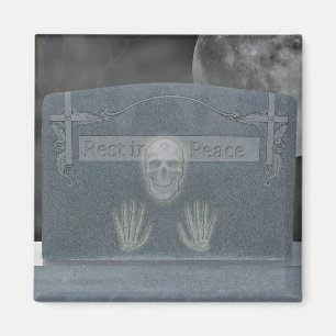 Halloween Tomb Stone Magnet
