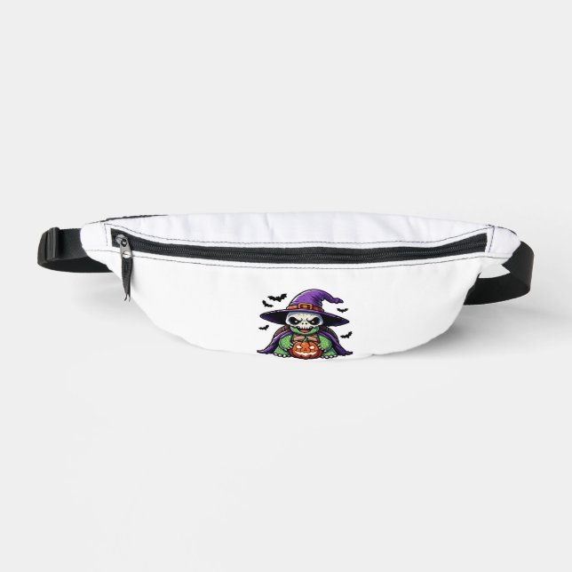 Halloween Tortoise Turtle Witch Hat Costume Spooky Bauchtasche (Vorderseite)