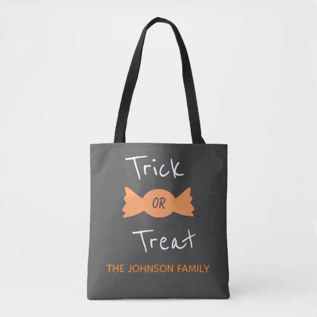 Halloween Tote Bag probieren oder behandeln (Vorderseite)