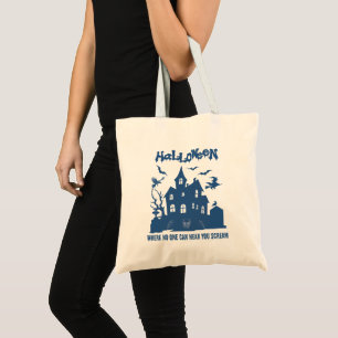 Halloween Tote Bag - Spuk Haus Tragetasche
