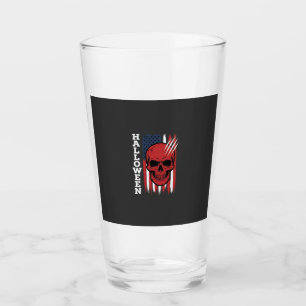 Halloween-Totenkopf-Flagge Vektor-Design_1 Glas