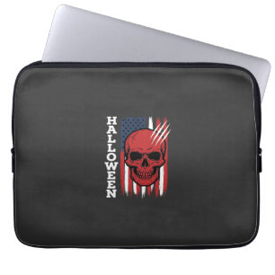Halloween-Totenkopf-Flagge Vektor-Design_1 Laptopschutzhülle
