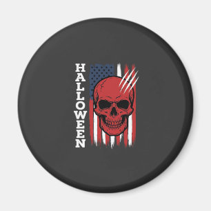 Halloween-Totenkopf-Flagge Vektor-Design_1 Magnet