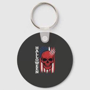 Halloween-Totenkopf-Flagge Vektor-Design_1 Schlüsselanhänger