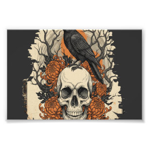 Halloween-Totenkopf Fotodruck